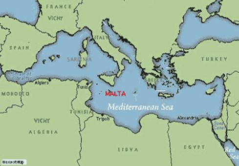 Description: map of Mediterranean Sea